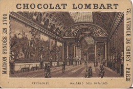 CHROMO CHOCOLAT LOMBART VERSAILLES GALERIE DES BATAILLES - Lombart