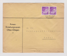 Heimat SO Schönenwerd 1937-09-18 Brief Portofreiheit Armen- Er Gr#533 - Franchise