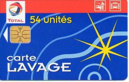Carte De Lavage Total 54 Unités Card  (200) - Car Wash Cards