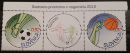 Slovenia, 2010, Mi: 859/60 With Label (MNH) - 2010 – South Africa