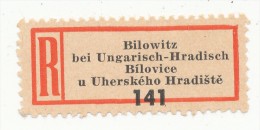Böhmen Und Mähren / R-label: Bilowitz Bei Ungarisch-Hradisch - Bilovice U Uherskeho Hradiste (number "141") (BM1-0078) - Altri & Non Classificati