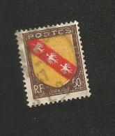 N° 757 Armoiries De Provinces Lorraine   1946  Timbre  France Oblitéré Variété Tache Blanche - Oblitérés