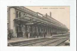 JEUMONT 21 LA NOUVELLE GARE LES QUAIS (ANIMATION) 1927 - Jeumont