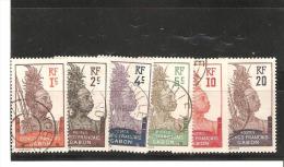 GABON   N° 49 / 55  OBLITERE  DE  1910/18 - Used Stamps