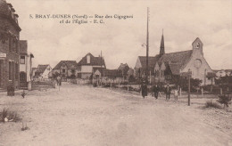 59 - BRAY-DUNES (Nord) - Rue Des Cigognes Et De L'Eglise. - Bray-Dunes