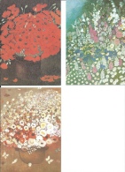 Fleur - LOT DE 6 BELLES CARTES NEUVES  Composition De Bouquet - Coquelicot - Anémone… / Dessin Encadrement Art - Paintings