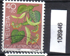 Schweiz, Zst. PJ 259, Mi. 1085 O Linde - Plantes Médicinales