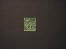 N. CALEDONIA - 1892 PITTORICA 5 C., Soprast. - TIMBRATO/USED - Used Stamps