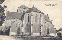 Cpa - La Plaine - Chevet De L'eglise  ( En L´état ) - La-Plaine-sur-Mer