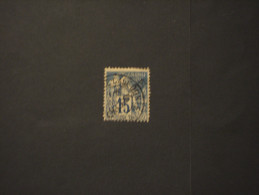 N. CALEDONIA - 1892 PITTORICA 15 C., Soprast. - TIMBRATO/USED - Used Stamps