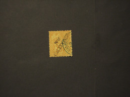 N. CALEDONIA - 1892 PITTORICA 25 C., Soprast. - TIMBRATO/USED - Gebruikt