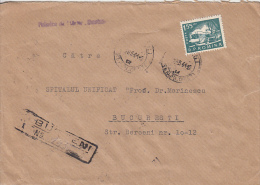 35062- SHIPYARD, STAMPS ON REGISTERED COVER, 1961, ROMANIA - Storia Postale