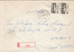 35074- SHIP, STAMPS ON REGISTERED COVER, 1982, ROMANIA - Covers & Documents