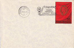 35222- COMMUNIST PARTY SYMPOSIUM SPECIAL POSTMARK AND STAMP ON COVER, 1981, ROMANIA - Briefe U. Dokumente