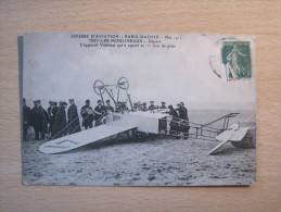 Course D'aviation Mai 1911 - Issy Les Moulineaux L'appareil Védrines Qui A Capoté Au 1er Tour De Piste - Ongevalen