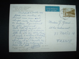 CP PAR AVION Pour La FRANCE TP TRAIN 2 60 Ft OBL.69 X 8 BUDAPEST - Lettres & Documents