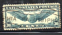 Y1656 - STATI UNITI USA 1939 , Posta Aerea Serie N. 24  Usato - 1a. 1918-1940 Afgestempeld