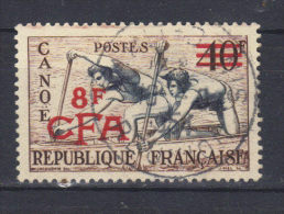 REUNION  CFA         N°314 (1953) Série Sports   Canoë Trace D'essuyage - Used Stamps