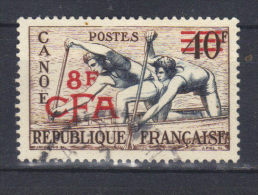 REUNION  CFA         N°314 (1953) Série Sports   Canoë - Used Stamps