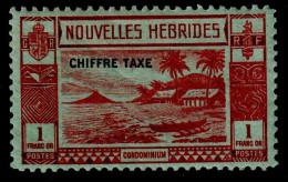 NEW HEBRIDES NOUVELLES HEBRIDES 1938 1F Postage Due SG FD69  - Mint Lightly Hinged MLH * - 1B278 - Usati