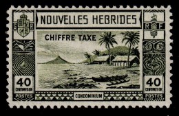 NEW HEBRIDES NOUVELLES HEBRIDES 1938 40c Postage Due SG FD68  - Mint Lightly Hinged MLH * - 1B281 - Oblitérés