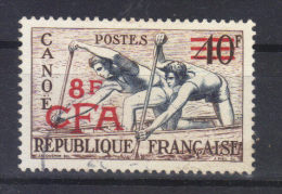 REUNION  CFA         N°314 (1953) Série Sports   Canoë - Used Stamps