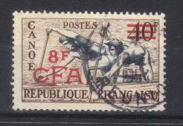 REUNION  CFA         N°314 (1953) Série Sports   Canoë - Used Stamps