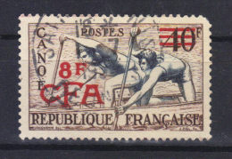 REUNION  CFA         N°314 (1953) Série Sports   Canoë - Used Stamps