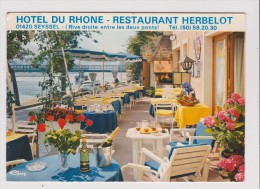 CPM - SEYSSEL SUR RHONE - HOTEL DU RHONE - Rive Droite Entre Les 2 Ponts - RESTAURANT HERBELOT - Seyssel