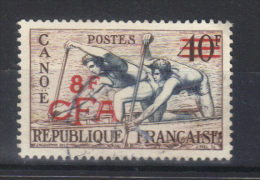 REUNION  CFA         N°314 (1953) Série Sports   Canoë - Used Stamps