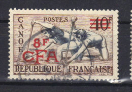 REUNION  CFA         N°314 (1953) Série Sports   Canoë - Used Stamps