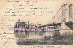 47 - CASTELMORON SUR LOT - Le Pont - 1902 - Dos Précurseur - 2  Scans - Castelmoron