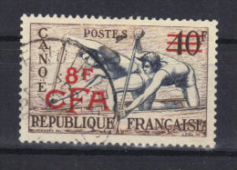 REUNION  CFA         N°314 (1953) Série Sports   Canoë - Gebruikt