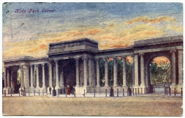 ARTIST CARD - LONDON : HYDE PARK CORNER / ADVERTISING - R.A. COOPER, NORWICH / ADDRESS - WOODBRIDGE, GROCER - Norwich