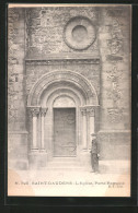 CPA Saint-Gaudens, L'église, Porte Romane - Saint Gaudens