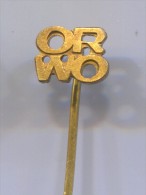 Photography, Foto, Film, Camera, Aparat, ORWO, Vintage Pin  Badge - Photographie