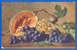 Malerei; Billing M.; Melone; Trauben Und Feigen; 1907 - Billing, M.