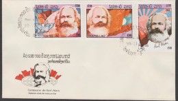 LAOS  FDC  1983  KARL MARX  VF  Réf  C503 BIS - Karl Marx