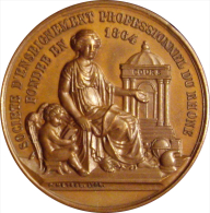 FRANCE. MÉDAILLE SOCIETE D'ENSEIGNEMENT PROFESSIONNEL DU RHONE. 1.893 - Royal / Of Nobility