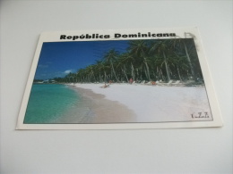 STORIA POSTALE FRANCOBOLLO COMMEMORATIVO REPPUBLICA DOMENICANA PUNTA CANA  SPIAGGIA - Dominica