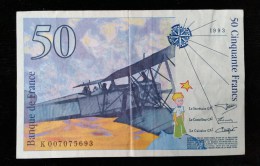 Billet 50 Francs "St Exupery"  -1993 .K.007 - 50 F 1992-1999 ''St Exupéry''