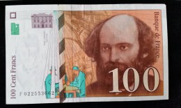 Billet 100 Francs "Cézanne  -1997,  F.022 - 100 F 1997-1998 ''Cézanne''