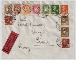 Norwegen, 1932, Schöne Buntfrankatur, #4821 - Lettres & Documents