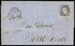 GERONA - EDI O 107 - CARTA CIRC. A BARCELONA CON FECH. TII "FIGUERAS - Briefe U. Dokumente