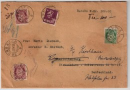 Norwegen, 1923, Wert-Brief Nach Dtld. , #4822 - Brieven En Documenten