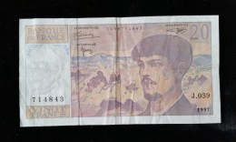 Billet 20 Francs "Debussy"  -1997,  J.059 - 20 F 1980-1997 ''Debussy''