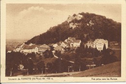 68 . FERRETTE . . VUE  PRISE VERS LES RUINES - Ferrette