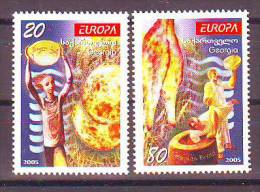 Georgia 2005 Y Europa Cept Gastronomy Mi No 480-81 MNH - Georgia