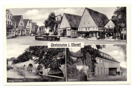 4939 STEINHEIM, Bahnhof, Marktplatz, Lange Brücke - Steinheim