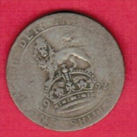 GREAT BRITAIN   1 SHILLING (SILVER) 1922 (KM # 816A) - I. 1 Shilling